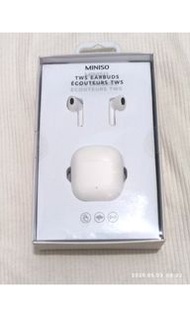 100% NEW AND REAL MINISO TWS EARBUDS 藍牙耳機