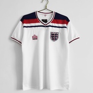 [Retro] 1982 Season England Home Personalized "White" Football Custom Jersey