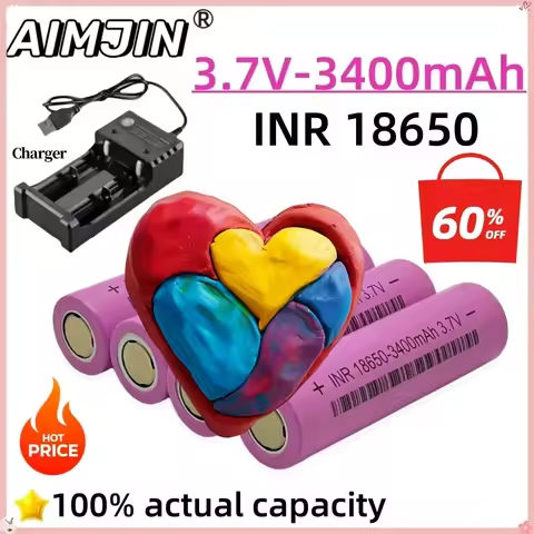 new product 3.7v 3400mAh 18650 battery For Samsung 18650 3.7V Rechargeable battery 3400mah lithium b