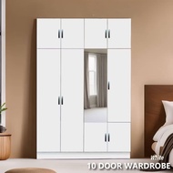 (Siap Pasang) Mesra - Wardrobe Sliding Door Anti-Jump Cabinet Clothes 5ft x 7ft / wardrobe / fast sh