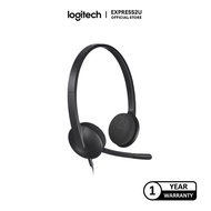 LOGITECH H340 WIRED HEADSET STEREO HEADPHONES WITH NOISE-CANCELLING MICROPHONE