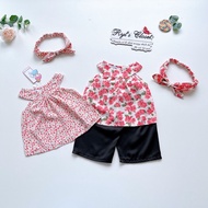 Baby Girl Shorts 4 to 18kg, French Chiffon [S001]