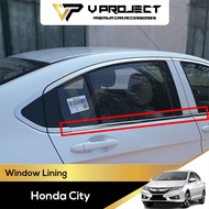 Honda City GM6 T9A 6th Window Chrome Lining For City (2014-2019) V Project Car Accessories
