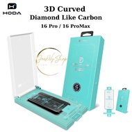 HODA 3D CURVED DIAMOND-LIKE CARBON - Tempered Glass Screen Protector for IPhone 17 Pro Max, 16 Pro M
