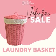 Tapered Rattan Laundry Basket Multifunctional Rattan Clothes Basket