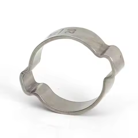 10pcs/20pcs 3-46mm Stainless Steel Double Ear Hose Clamps O Clips Water Pipe Fuel Pipe Clamps Kit