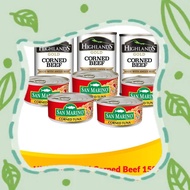 HIGHLANDS Gold Corned Beef 150g (3PCS) + SAN MARINO Corned Tuna 180g (5PCS)