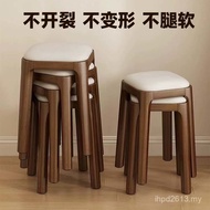 24 Stool Soft Bag Imitation Solid Wood Storage Stool Stool Square Stool Stool New Product Space-Savi