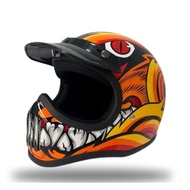 CAKIL Dragon Black SNI/Cross Helmet/Trail Helmet/Fullface Helmet/Men's Helmet/SNI Helmet