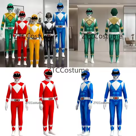 Power Samurai Sentai Shinkenger Ranger Costume Adult Kids Superhero Cosplay Zentai Suit Halloween Bi