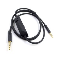 Black Durable AUdio Cable Earphone Cable for Logitech Astro A10 A40 Gaming Headset Headphones Accessories