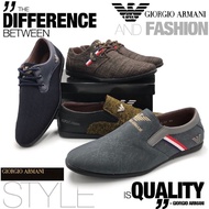 Giorgio Armani Lifestyle Men’s Casual Smart Street Loafer Shoes Kasut Raya Bergaya Lofer Armani Teru