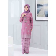 Habibi Boutique | Baju Raya | Bridesmaid | Kurung Moden Songket Tabur Dusty Purple | Plus Saiz