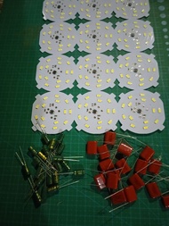 Promo bulan Mei PCB lampu LED 15 Watt AC dan komponen lengkap Millar 400 Vdan Elco50V pembelian/kota