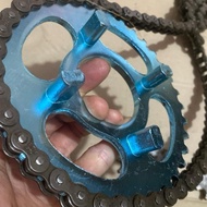 MOTORCYCLE ACCESSORIES 67 - Chain + sprocket + fork + brake disc 67 (separate goods, sold individual
