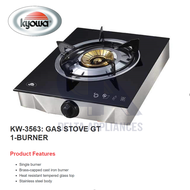 Kyowa Gas Stove Glass Top Single Burner Stainless Steel Body Original 1 Year Warranty KW 3563