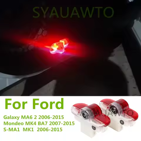 LED Car Door Welcome Lamp Projector Ghost Shadow Light For Ford Mondeo 4 MK4 BA7 S-MAX MK1 Galaxy MA