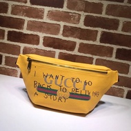 Gucci Gucci Men's Bag Bag Gucci Bag Men's Bag Gucci/Gucci Gucci Logo Printed Leather Waist Bag ‎4938