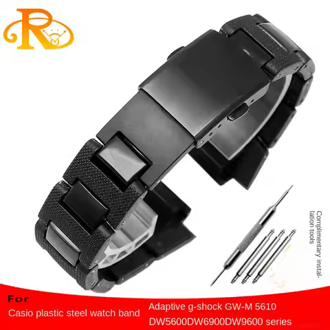 High Quality Bracelet Plastic Watchband 16mm For Casio G-shock DW-6900/DW9600/DW5600/GW-M5610 Men Bl