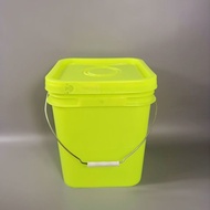 10 Liters 20l Liters Square Bucket 25 Liters Thick Plastic Bucket Food Grade New Material with Lid B