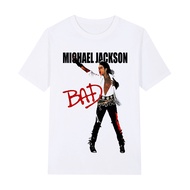 hot toys | Michael Jackson Bad Tour 1988 Oversized  Summer MenS Clothes   Streetwear Top Tee Childre