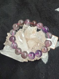 殿堂級 黑加倫煙花超七 超級七 水晶手串 13mm+ 七輪 高能量 人緣招財