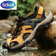 Scholl Zest 2U-2223 รองเท้ารัดส้น ผู้ชาย ผู้หญิง Air-Cooled Goga Mat