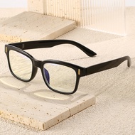 RT1802 1pc PC Squared Frame Blue Light Blocking Presbyopia Unisex Men Women Corrective Eyeglasses 1.