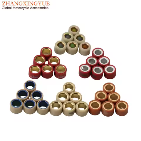 6PC PCX150 SH150 Variator Roller 7g 11g 12g 13g 16g Weights 20x15mm For Honda SH125 PCX125 Dylan NES