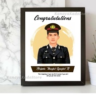 Birthday graduation gift photo frame gift 8R cartoonDesign complete with pigora +Design