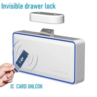 IC Card Smart Lock for Wooden Drawer Locker Cupboard Hidden DIY Electronic Cabinet Lock Support Smart NFC Security Protection IC Card Unlock Smart Drawer Lock