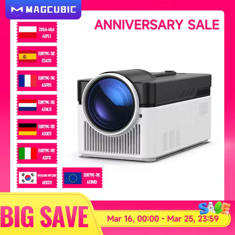 Magcubic Ultra Short Throw HY450 Projector with Auto Offset 8K 4K 1080P 900ANSI BT5.4 Electronic Foc