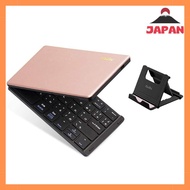 [Direct from Japan][Brand New]Ewin New Japanese alignment keyboard Wireless Bluetooth Foldable Kana input JIS alignment Leather cover Thin folding USB rechargeable for iOS/Android/Windows/Mac Compatible for PC Compatible with notebook PC/ipad/iphone with