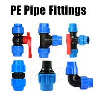 PE PVC Compression Fittings Quick Connector Tap Water Splitter Valve Garden Irrigation Pipe