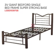 LGBD936FSB 3V Giant Bedford Super Single Size Bed Frame With Super Strong Base 3.5Ft Single Divan