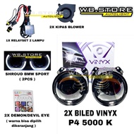 VINYX P4 5000 K PURPLE LENS PROJECTORE BILED PACKAGE 2.5 INCH - PAIR
