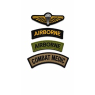 Wing Askar Meskit Kecil Embroidery Patch Airborne Wing Badge