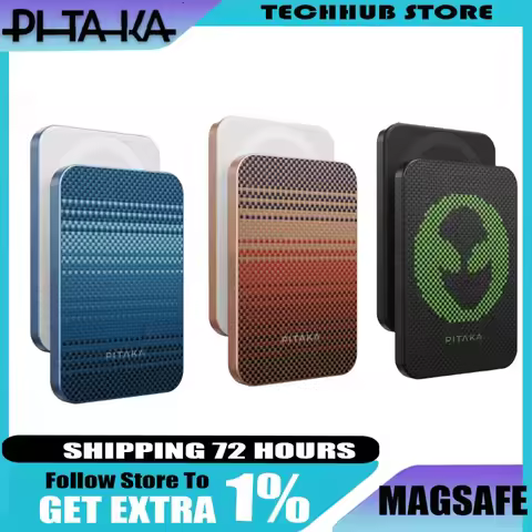 PITAKA Magnetic Power bank ultra-thin compact and portable magsafe wireless fast charging for Apple
