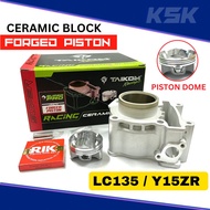 Taikom Ceramic Block Racing LC135 Y15 (57mm/62mm/63mm)(Block Racing Forged Piston LC135/Piston Dome)
