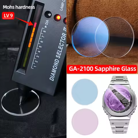 GA2100 Sapphire glass For CasiOak G-SHOCK GA-2100 GA-B2100 Casio 5611 Watch Mirror Replacement Glass