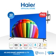 [TOP SELLER] Haier H50K68UG 50 Inch 4K UHD Smart Android 11 TV (Netflix &amp; Youtube One Touch, Google Playstore, Google Assistant, Google Chromecast Built in, Dolby Digital Decoding, HDR)