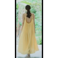 [PRELOVED] Yellow Prewedding Dress Swimwear/ Long Beach Dress/ Beach Dress