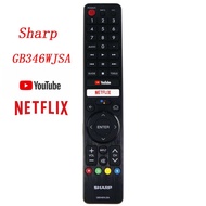 NEW   GB326WJSA for SHARP TV Remote control with Voice Fernbedienung netflix and YouTube Compatible 