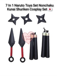 [Naruto Anime Toy] 7 In 1 Set Anime Naruto Cosplay Props Plastic Ninja