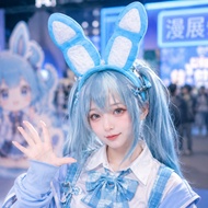 Rabbit Ear Band Plush Accessories Female Anime Headwear Imitation Three-Dimensional Rabbit Ear Headb