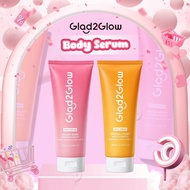 GLAD2GLOW - BODY Serum (180 ml) - Creamy Berry Lotion Serum | Tropical Velvet Moist Smooth G2G