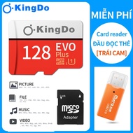 Kingdo Micro SD Memory Card 64G 128GB Class10 1 for 1 Free Card Reader