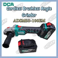 DCA Cordless Brushless Angle Grinder ADSM03-100EM