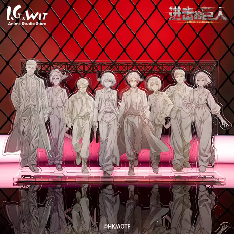 Ig Wit Anime Studio Store Attack On Titan Runway Line Art Acrylic Stand Desktop Decoration For Anime