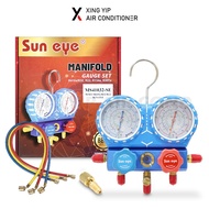 Sun Eye High Pressure Dual Manifold Gauge Tool Set / Alat Meter Gas Air Cond (R22, R32, R410a)